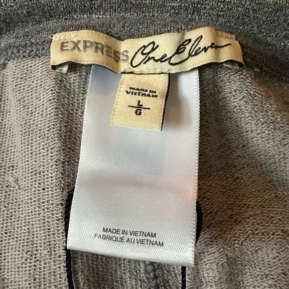 Women’s EXPRESS ONE ELEVEN Size L Gray Joggers - Picture 4 of 6